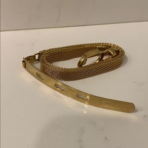 Gold mesh belt